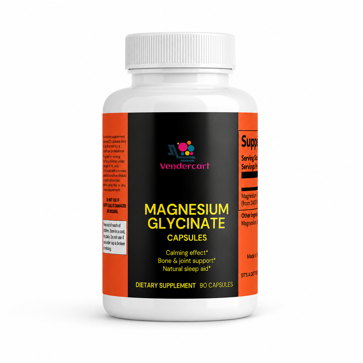 Magnesium Glycinate 90 Capsules – High Absorption Sleep & Relaxation Supplement