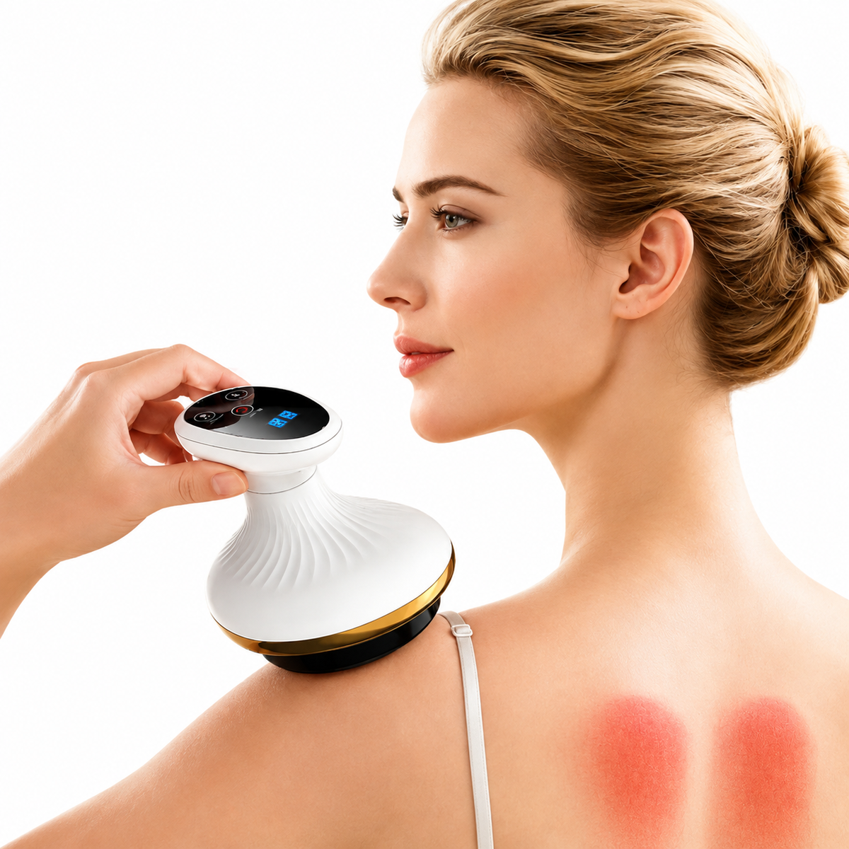 Abdominal Gua Sha Massage Board – Electric Rechargeable Belly Massager with Heat & 9-Speed Control