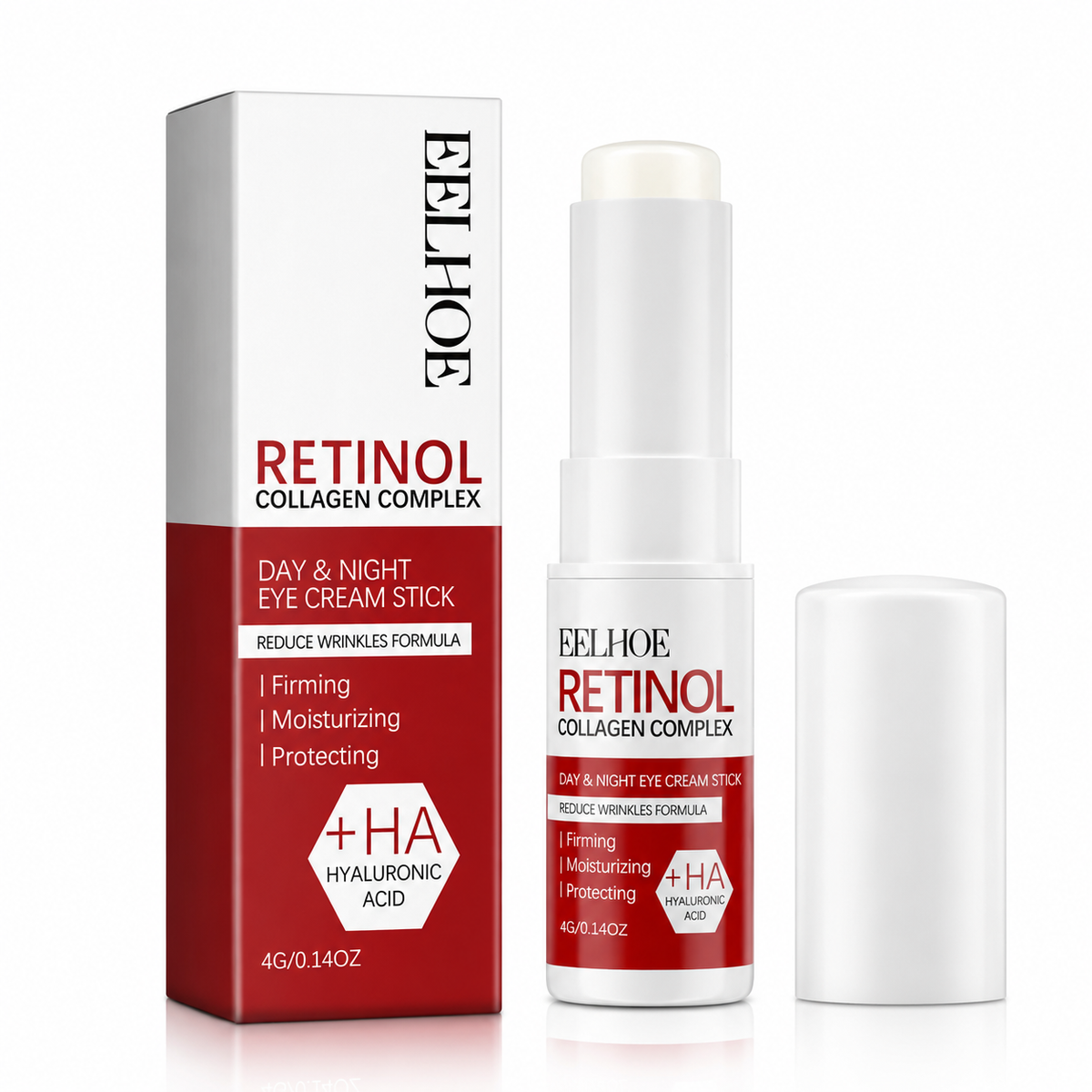 EELHOE Retinol Eye Cream Stick – Anti-Wrinkle & Firming Eye Treatment with Vitamin C