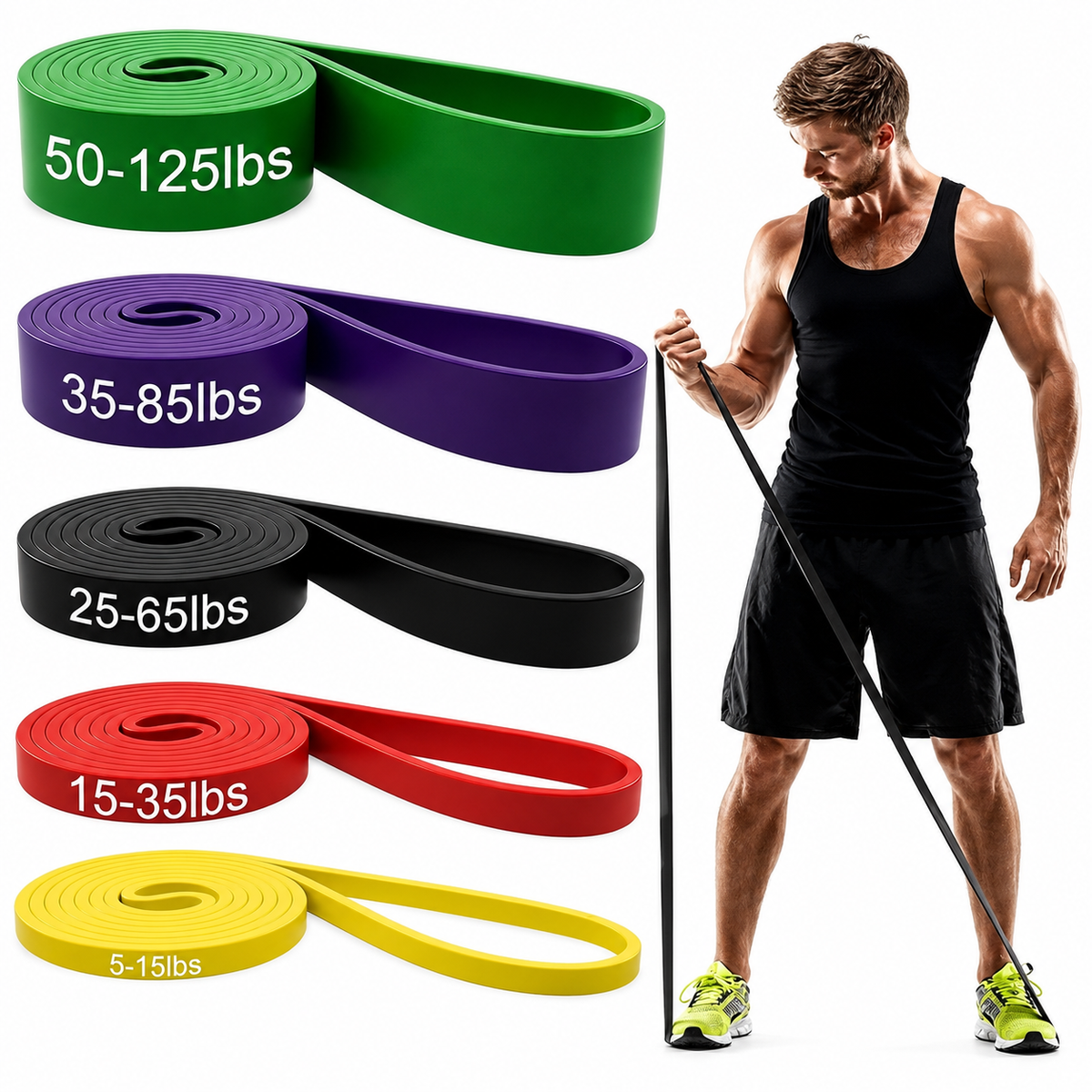 Resistance Bands Set – Strength Training, Glute & Full Body Workout