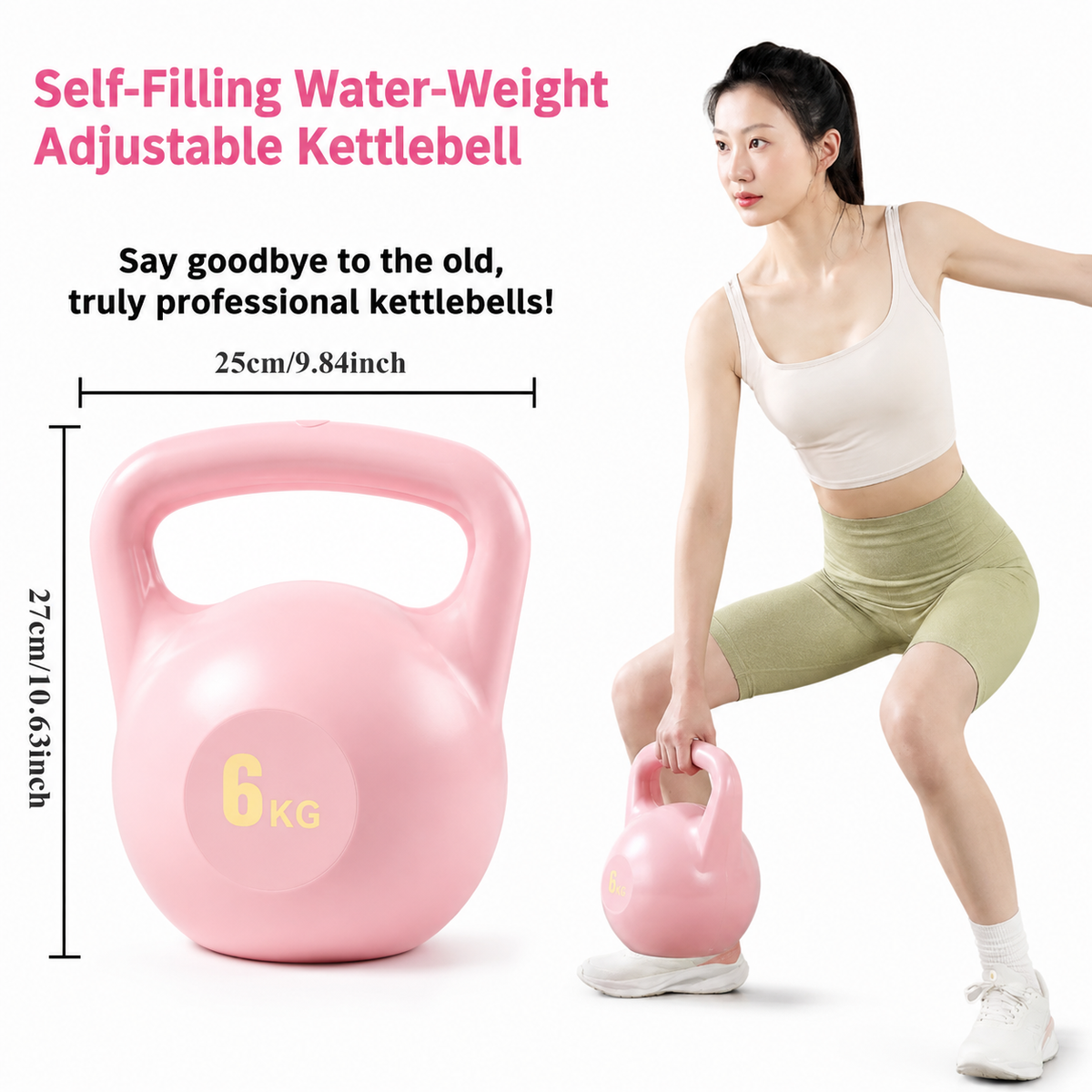Women's Home Fitness Kettlebell – Glute & Arm Toning | Silent Workout