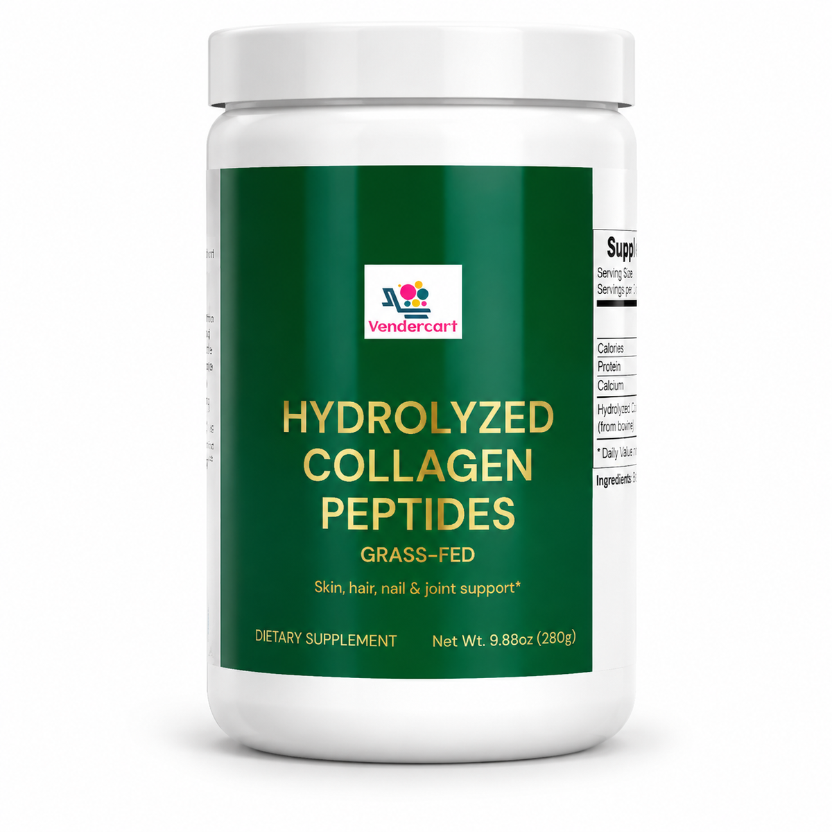 Grass-Fed Hydrolyzed Collagen Peptides Powder | Skin, Hair, Nails & Joint Support