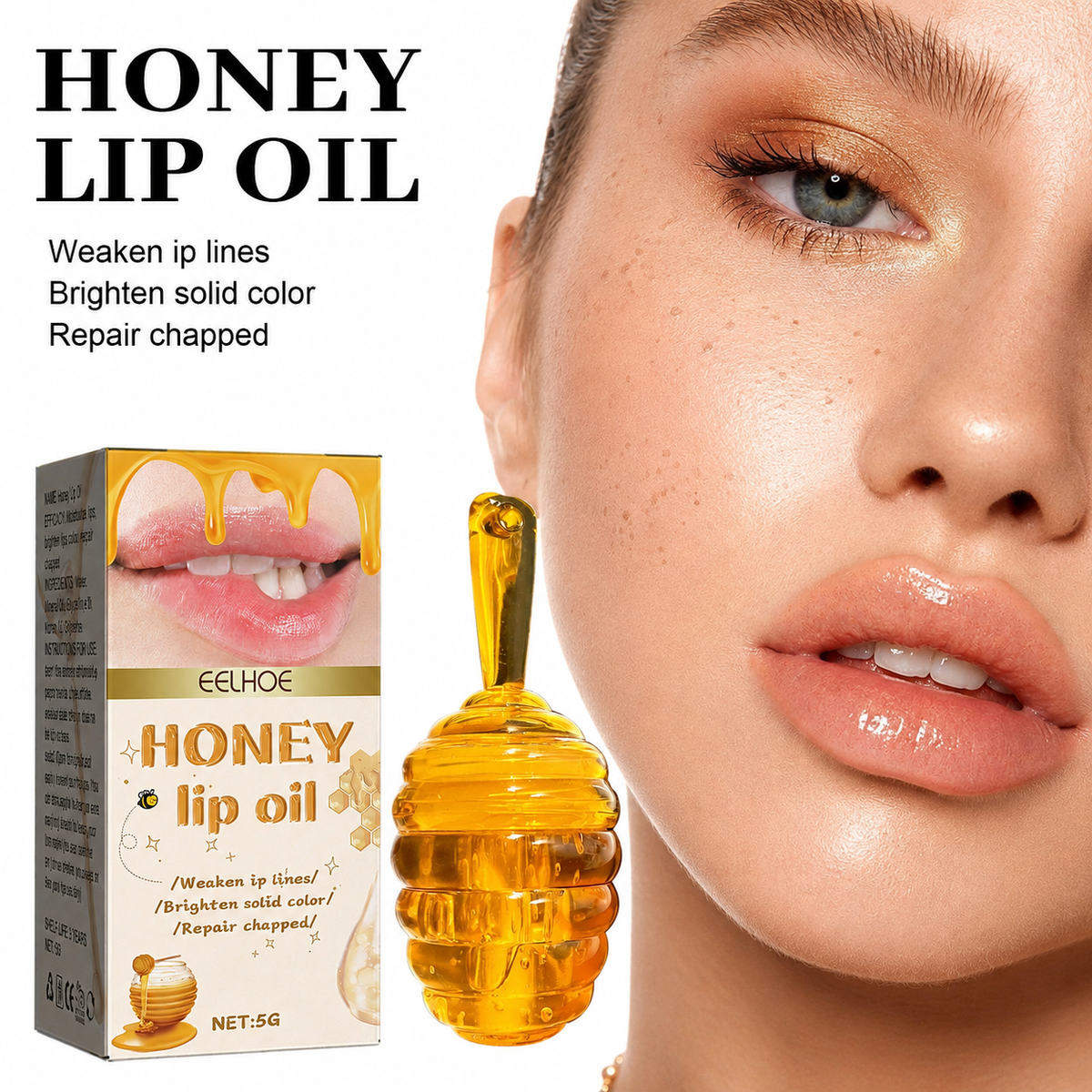 Honey Lip Gloss – Nourishing Anti-Chapping & Lip Line Fading Balm (5g)
