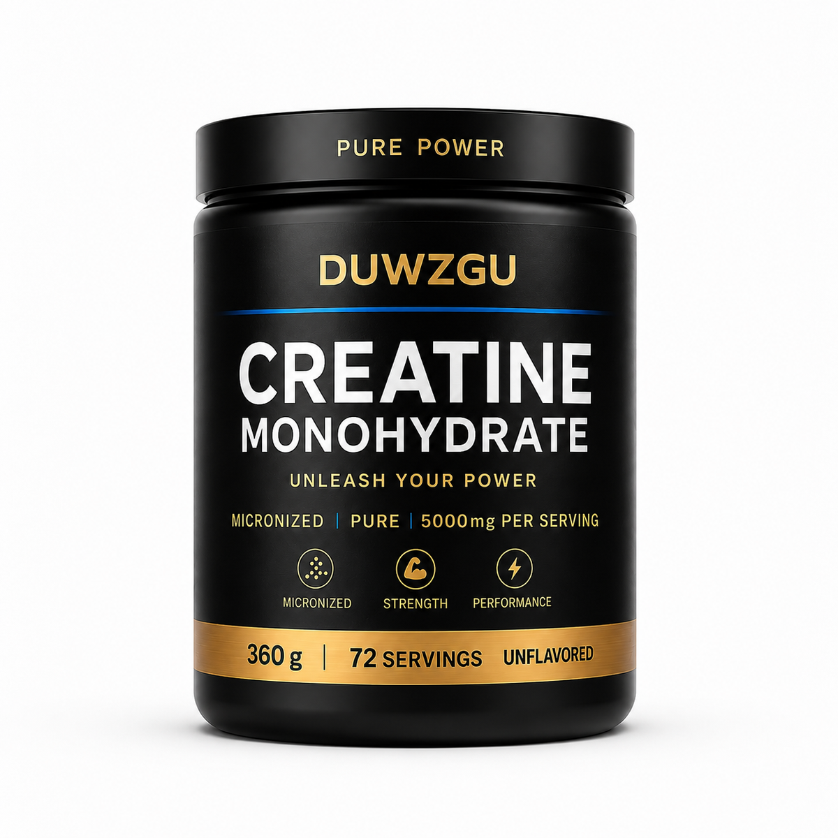 Creatine Monohydrate Powder – 5g Per Serving | Watermelon Flavor | Boost Strength & Performance